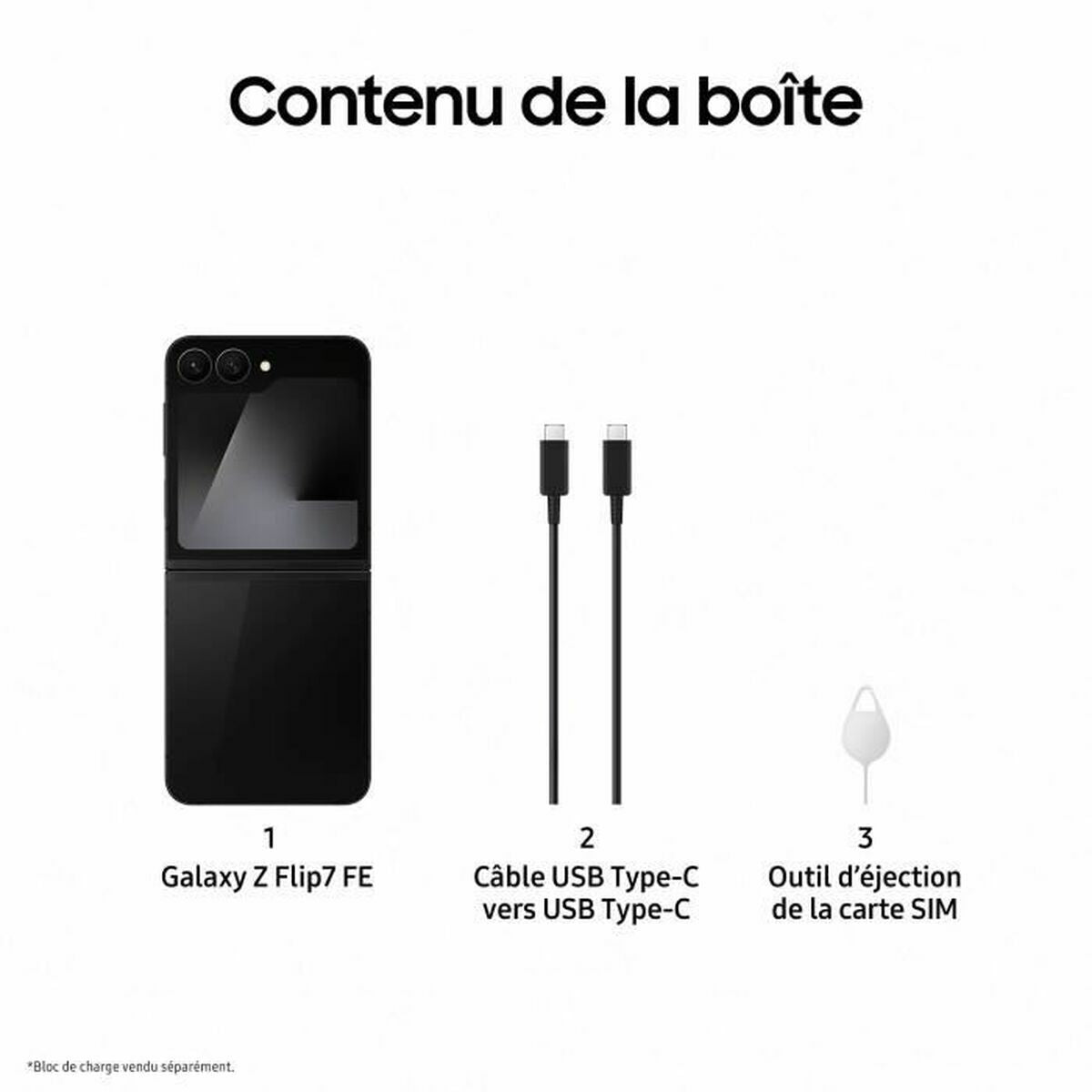 Smartphone Samsung SM-F761BZKGEUE 6,7" 3,4" Exynos 2400 8 GB RAM 128 GB Black