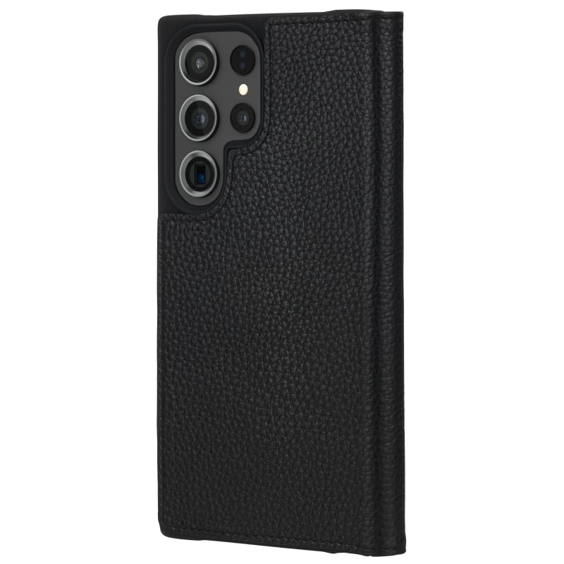 NNEDSZ Case-Mate Wallet Folio Antimicrobial Case for Samsung Galaxy S23 Ultra - Black